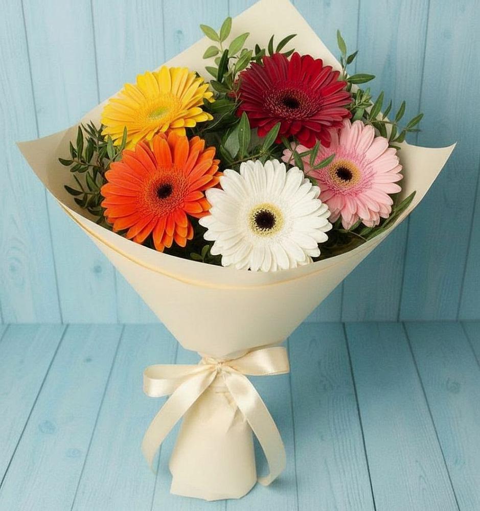 Букет цветов из: Герберы в Поселок имени Степана Разина