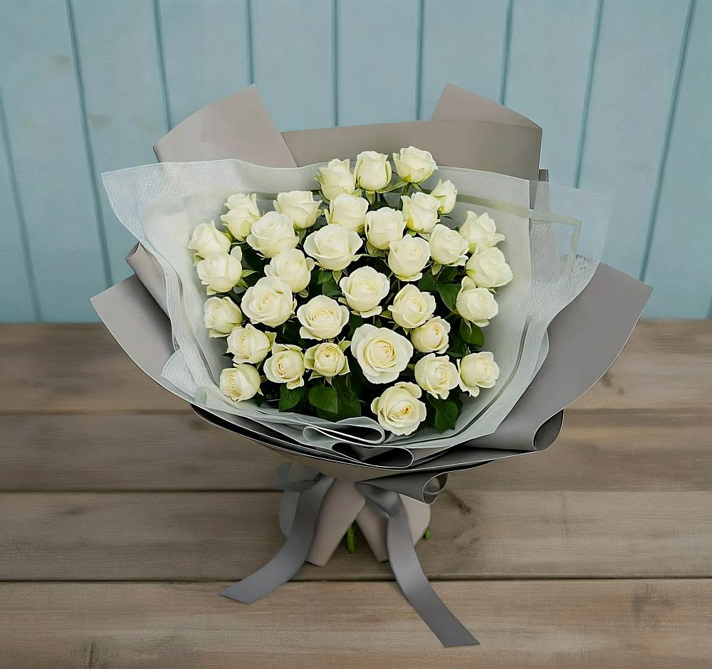 Букет Белоснежная нежность в Поселок имени Степана Разина