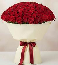 Букет 101 Красная роза Милано в Поселок имени Степана Разина