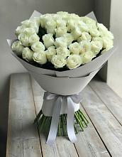 Букет 35 Белых роз в Поселок имени Степана Разина