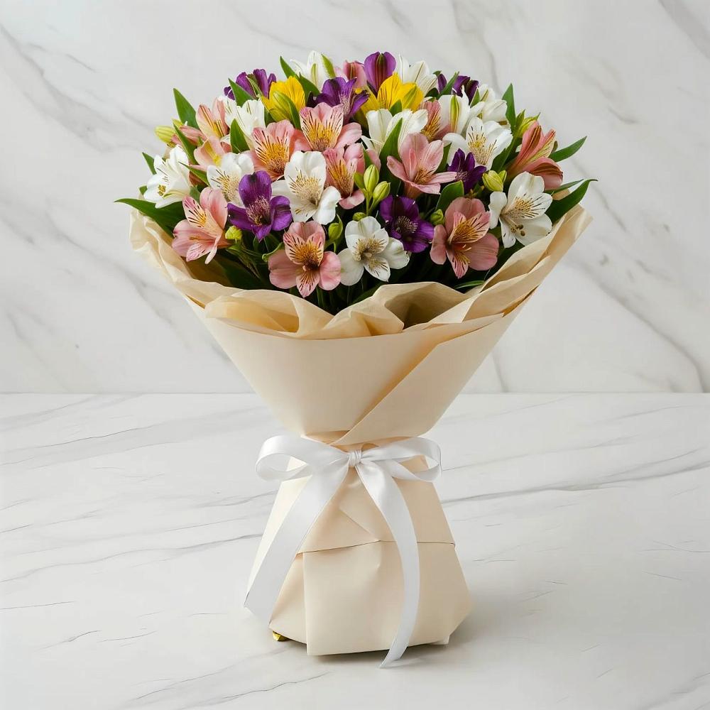 Букет цветов из: Альстромерии в Поселок имени Степана Разина