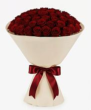 Букет 101 Бордовая роза Блэк Бакарра в Поселок имени Степана Разина