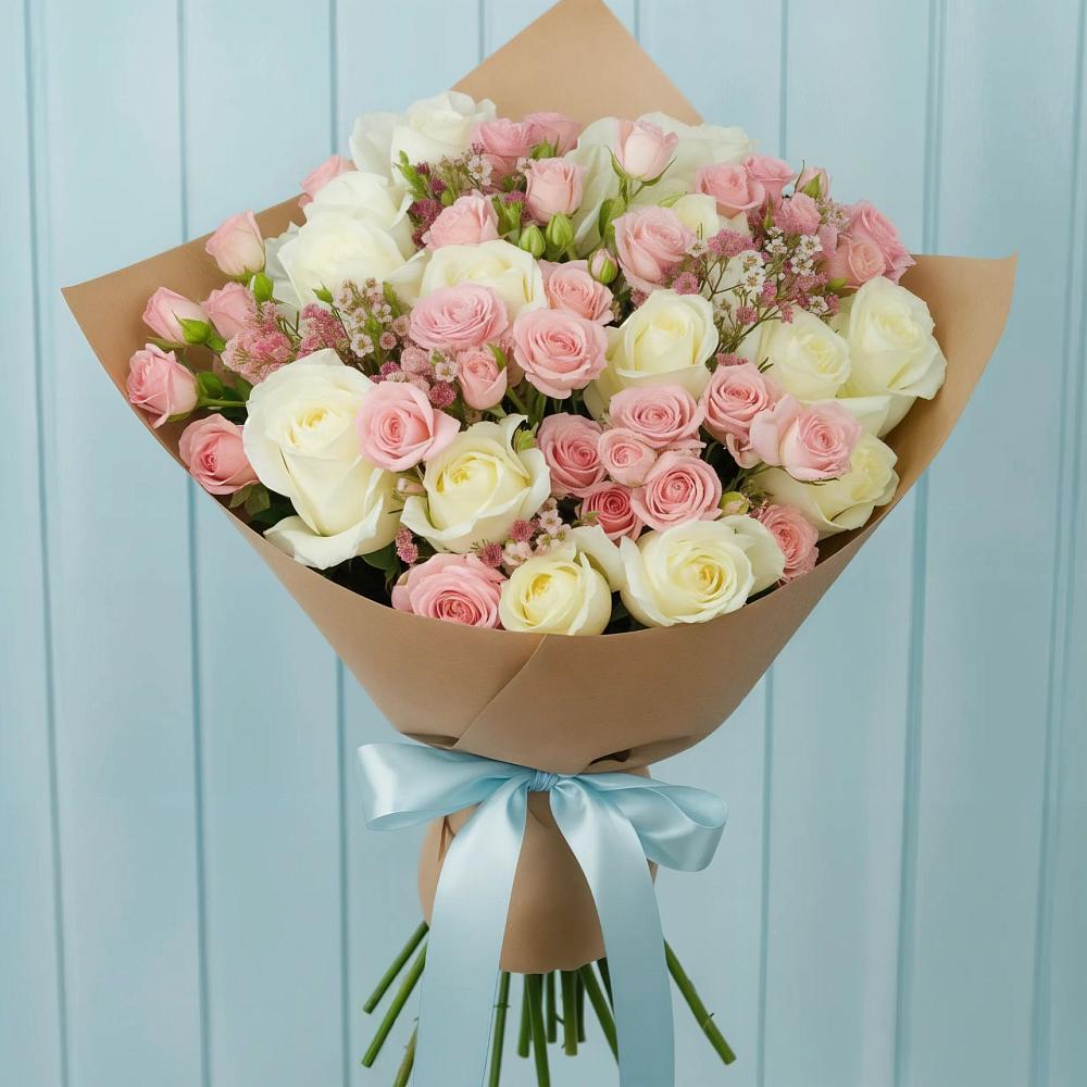 Букет цветов из: Розы в Поселок имени Степана Разина