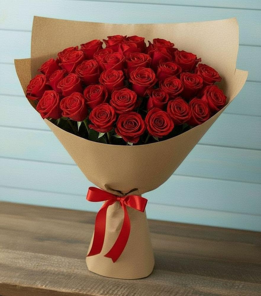 Букет Красные розы Милано в Поселок имени Степана Разина