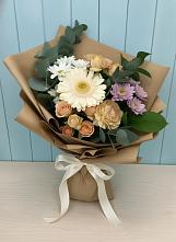 Букет цветов из:  Герберы и Хризантемы в Поселок имени Степана Разина
