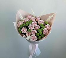 Букет цветов из:  Розы и Хризантемы в Поселок имени Степана Разина