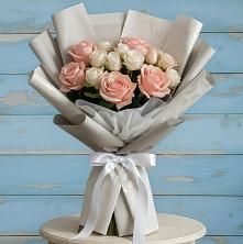 Букет цветов из:  Розы в Поселок имени Степана Разина