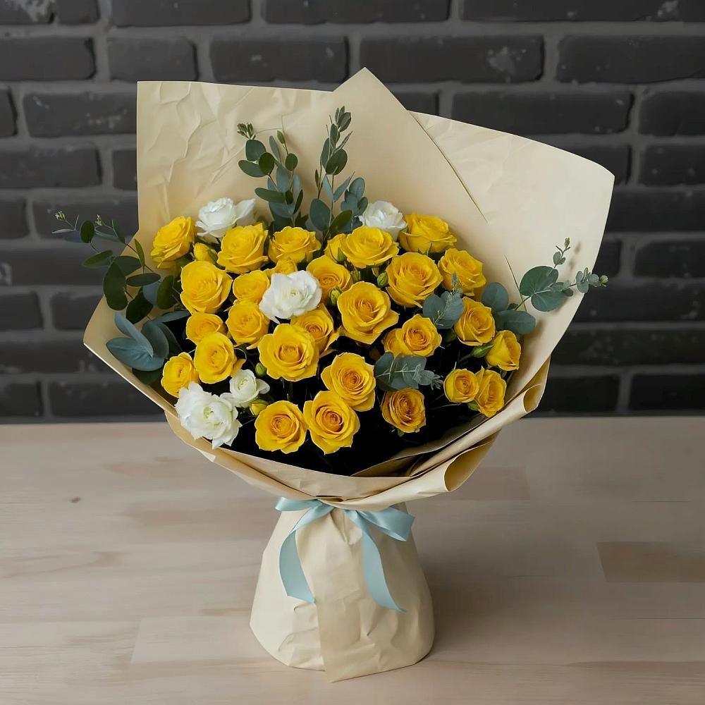 Букет цветов из: Розы в Поселок имени Степана Разина