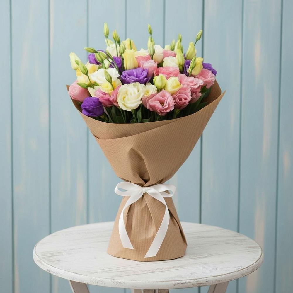 Букет цветов из: Лизиантусы в Поселок имени Степана Разина