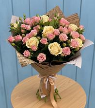 Букет цветов из:  Розы в Поселок имени Степана Разина
