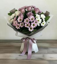 Букет цветов из:  Хризантемы и Розы #REPLACE_PRED# Поселок имени Степана Разина