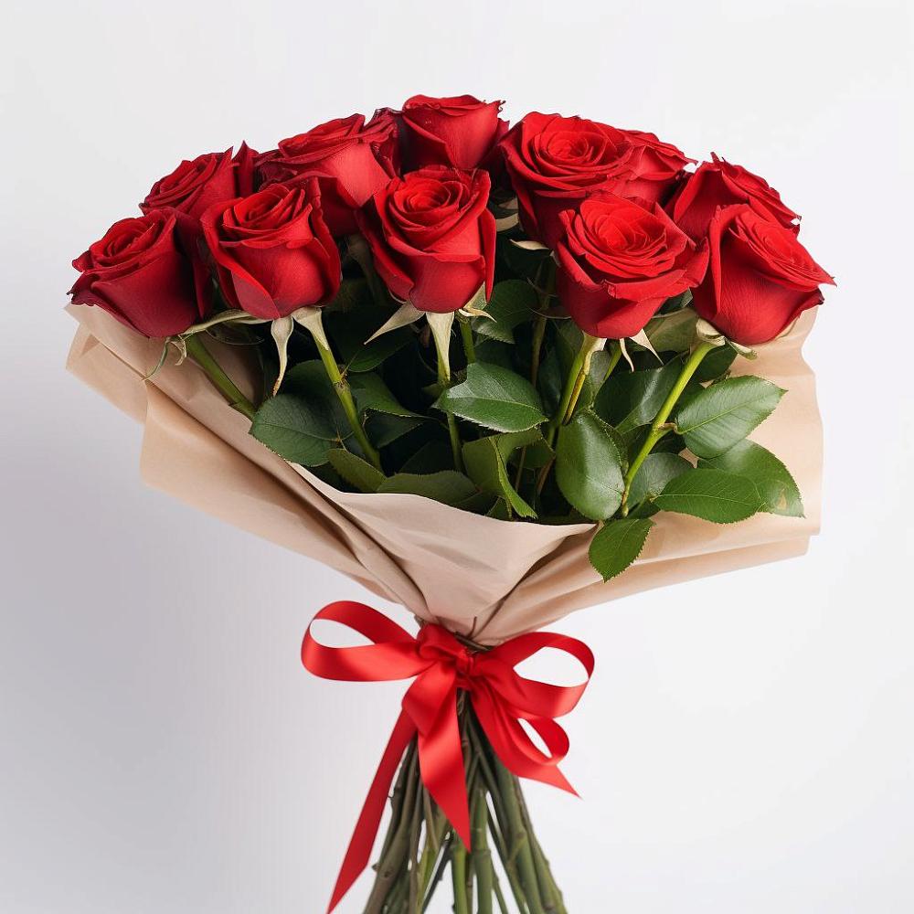 Букет 11 Красных роз Эдлесс Лав в Поселок имени Степана Разина