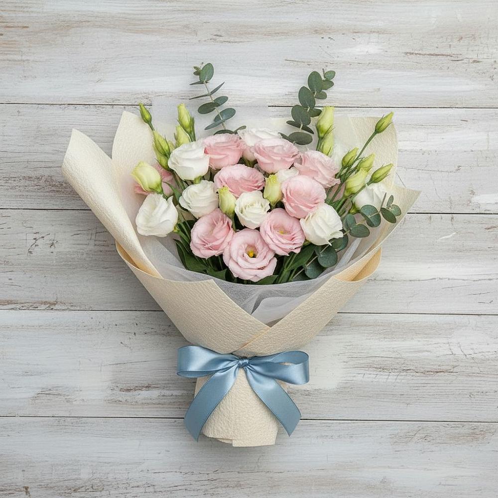 Букет цветов из: Лизиантусы в Поселок имени Степана Разина